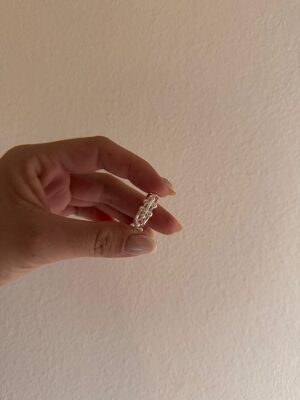 ANILLO ACERO BLANCO