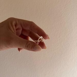 ANILLO ACERO BLANCO