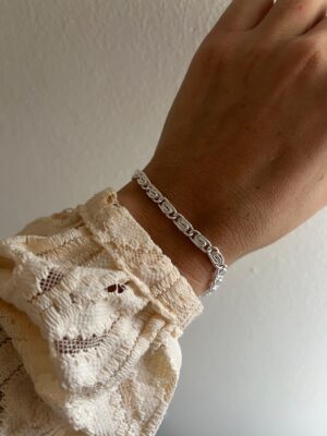 PULSERA ACERO BLANCO