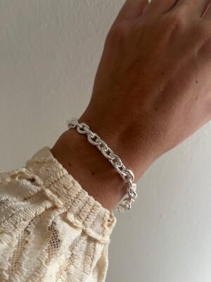 PULSERA ACERO BLANCO