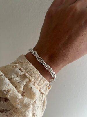 PULSERA ACERO BLANCO