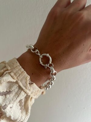 PULSERA ACERO BLANCO