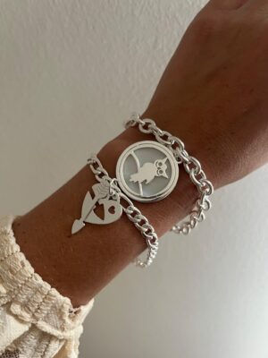 PULSERA ACERO BLANCO