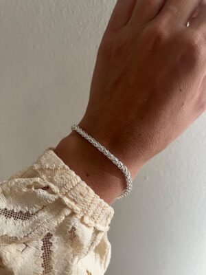 PULSERA ACERO BLANCO