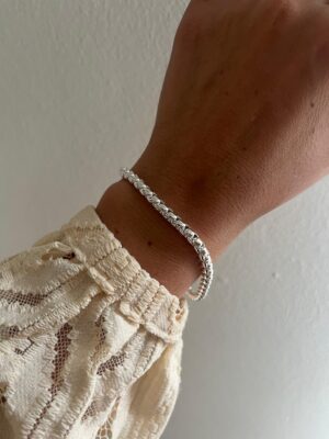 PULSERA ACERO BLANCO