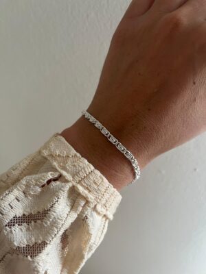 PULSERA ACERO BLANCO