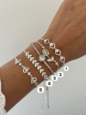 pulsera acero blanco