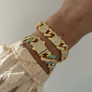 PULSERA ACERO DORADO