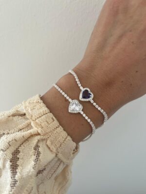 PULSERA REGULABLE ACERO BLANCO