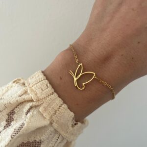 PULSERA ACERO DORADO
