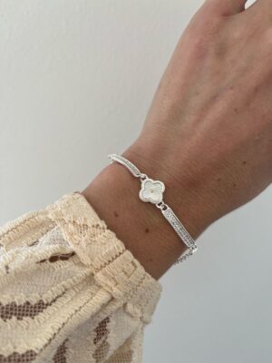 PULSERA ACERO BLANCO