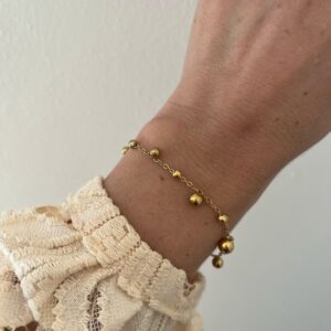 PULSERA ACERO DORADO