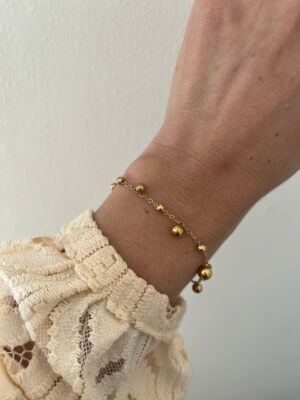PULSERA ACERO DORADO