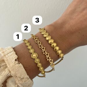 PULSERA ACERO DORADO