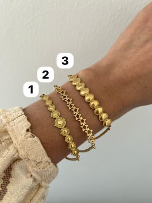 PULSERA ACERO DORADO
