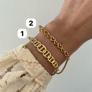 PULSERA ACERO DORADO