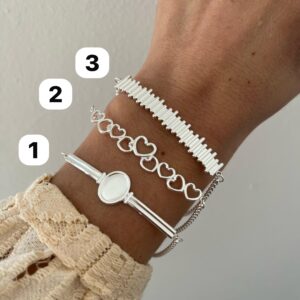 PULSERA ACERO BLANCO