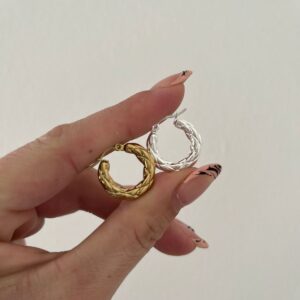 ARO ACERO DORADO Y ACERO BLANCO