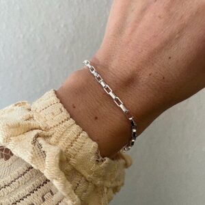 PULSERA ACERO BLANCO