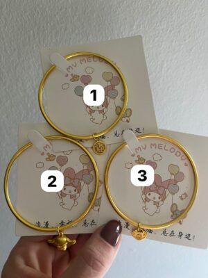 ESCLAVA ACERO DORADO