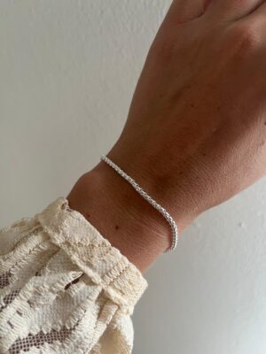 PULSERA ACERO BLANCO