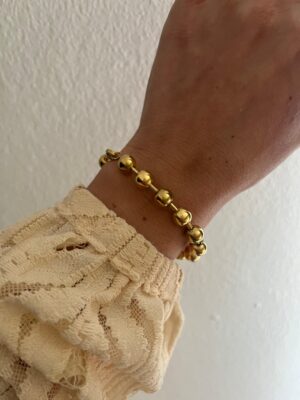 PULSERA ACERO DORADO