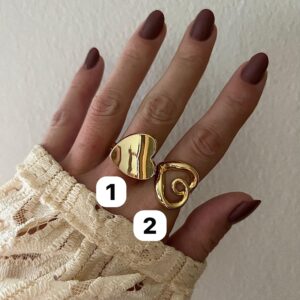 ANILLO ACERO DORADO