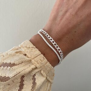 PULSERA ACERO BLANCO