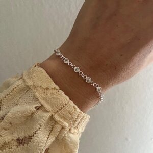 pulsera acero blanco