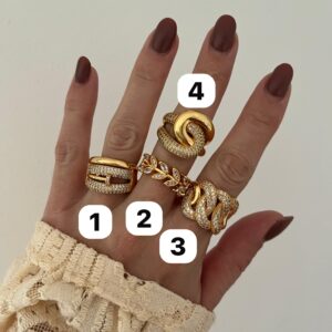 ANILLO ACERO DORADO