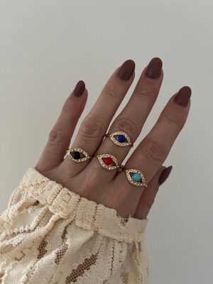 ANILLO ACERO DORADO