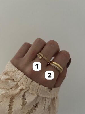 ANILLO ACERO DORADO