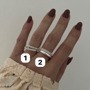 ANILLO ACERO BLANCO