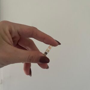 ANILLO ACERO DORADO