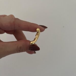 ANILLO ACERO DORADO