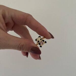 ANILLO ACERO DORADO