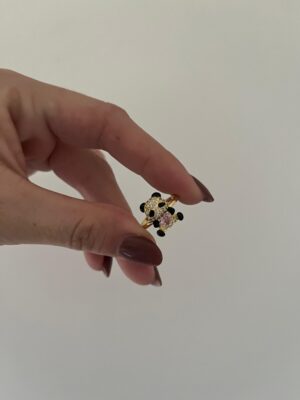 ANILLO ACERO DORADO