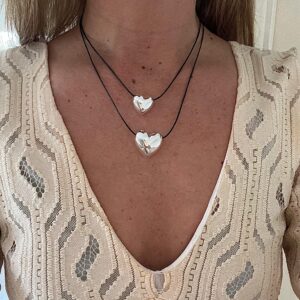 CHOCKER PLATEADO
