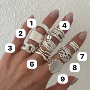 ANILLO ACERO BLANCO