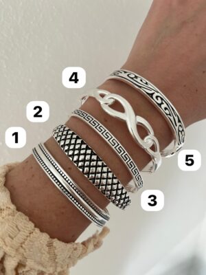 ESCLAVAS ACERO BLANCO