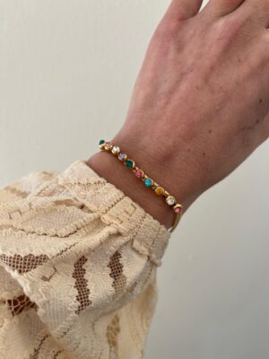 PULSERA ACERO DORADO