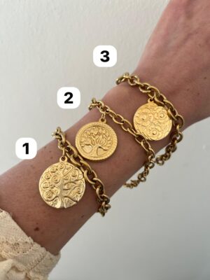 PULSERA ACERO DORADO