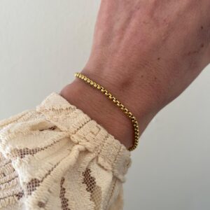 PULSERA ACERO DORADO