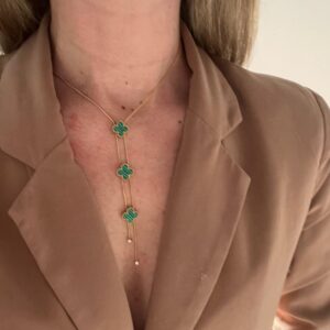 COLLAR TREBOL VERDE