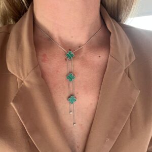 COLLAR TREBOL VERDE