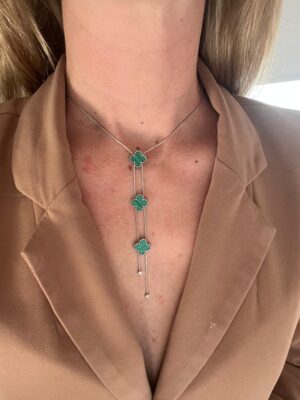 COLLAR TREBOL VERDE