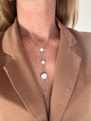 COLLAR TREBOL BLANCO