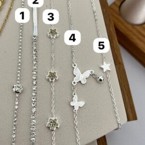 pulseras acero blanco 123