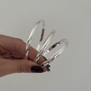 esclava acero blanco