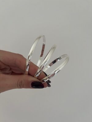 esclava acero blanco